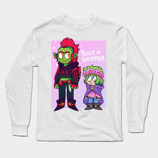 Tracy & Skipper Stand Up Long Sleeve T-Shirt by Get A Klu Comics